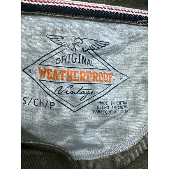 Vintage Original Up Shirt Long Sleeve Weatherproof Breathable Green Small NWOT - Picture 7 of 8